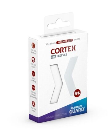Ultimate Guard Cortex Sleeves  Kortlommer  Japanese Size White  Hvid   60 Sleeves
