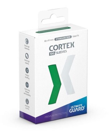 Ultimate Guard Cortex Sleeves  Kortlommer  Standard Size Green  100 Sleeves