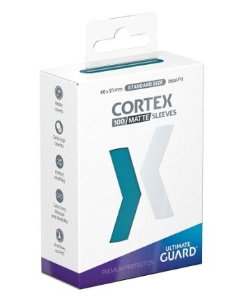 Ultimate Guard Cortex Sleeves  Kortlommer  Standard Size Matte Petrol  100 Sleeves