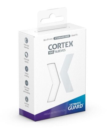 Ultimate Guard Cortex Sleeves  Kortlommer  Standard Size White  100 Sleeves