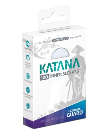 Ultimate Guard Katana Inner Sleeves  Kortlommer  Japanese Size Transparent  100 Sleeves
