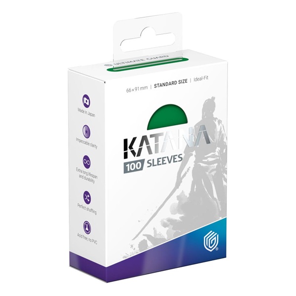 Ultimate Guard Katana Sleeves  Kortlommer  Standard Size Jade Garden  100 Sleeves