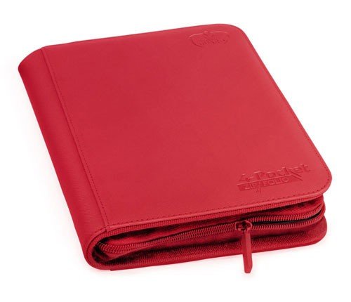Ultimate Guard    -pocket Zipfolio  Mappe  Holder 160 Kort  Xenoskin Red  Rød