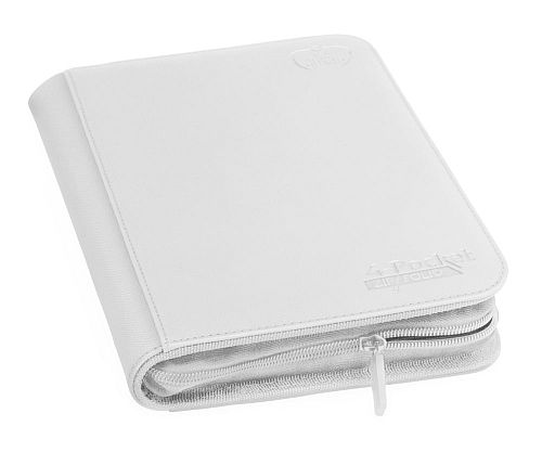 Ultimate Guard    -pocket Zipfolio  Mappe  Holder 160 Kort  Xenoskin White  Hvid