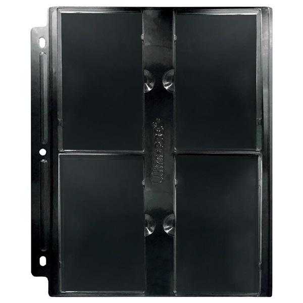 Ultra Pro Mappelommer Til Ringbind   Huller Page For Psa  -pocket Page: Black  Sort    Stk  16271