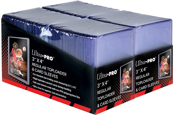 Ultra Pro Toploader   Sleeves: Clear Regular  35pt  Box  200 Stk  Plastik Deck Protector Til Kort   Lommer Sleeves  83665