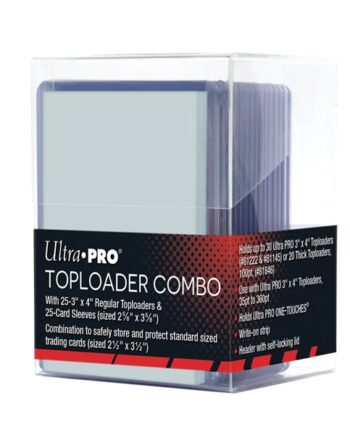 Ultra Pro Toploader   Sleeves Combo Box: Clear Regular  35pt  Box  25 Stk  Toploaders   Sleeves With Deckbox    15216