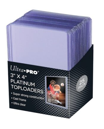 Ultra Pro Toploader: Ultra Clear Platinum Box  25 Stk  Plastik Deck Protector Til Kort   Lommer  15910