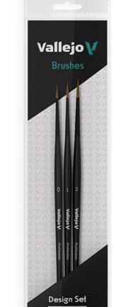 Vallejo Brush Design Set Natural Hair Size: