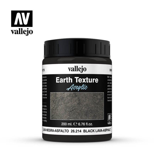 Vallejo Diorama Effects: Black Lava-asphalt  200 Ml