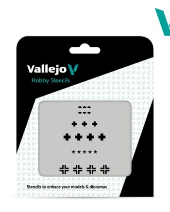 Vallejo Hobby Stencils: Assorted German Wwii Tank Marks 125x125mm
