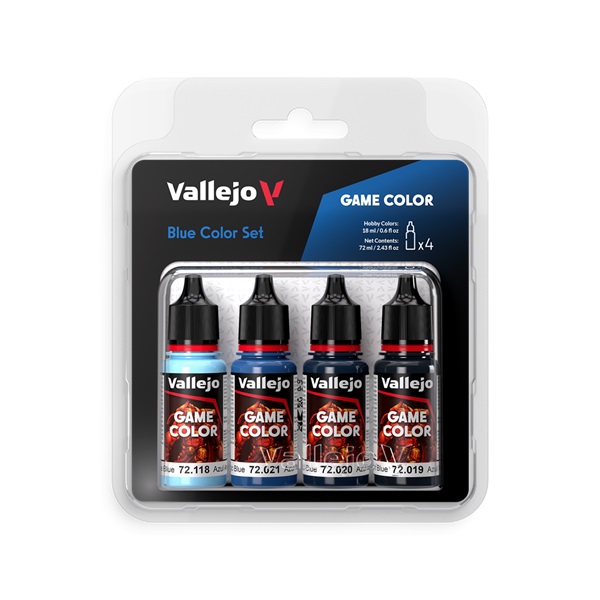 Vallejo Maling Game Color: Blue Color Set   Colors 18ml
