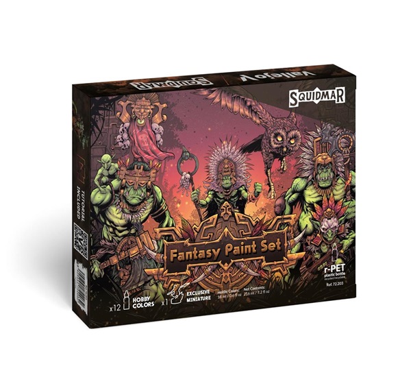 Vallejo Maling Game Color: Fantasy Paint Set 12 Colors   Figure 18ml