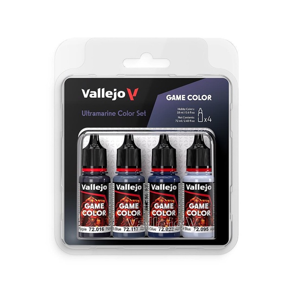 Vallejo Maling Game Color: Ultramarine Color Set   Colors 18ml