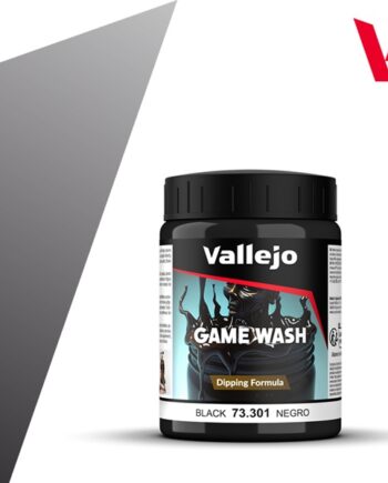 Vallejo Maling Game Color: Wash Black 200ml