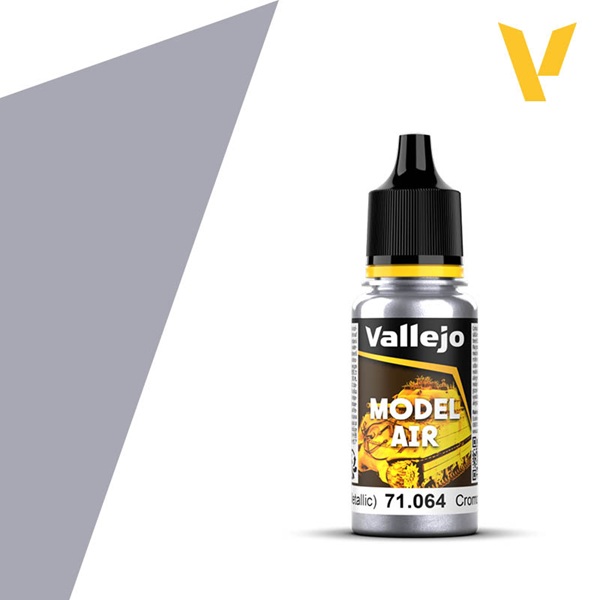 Vallejo Maling Model Air: Chrome  Metallic  17ml