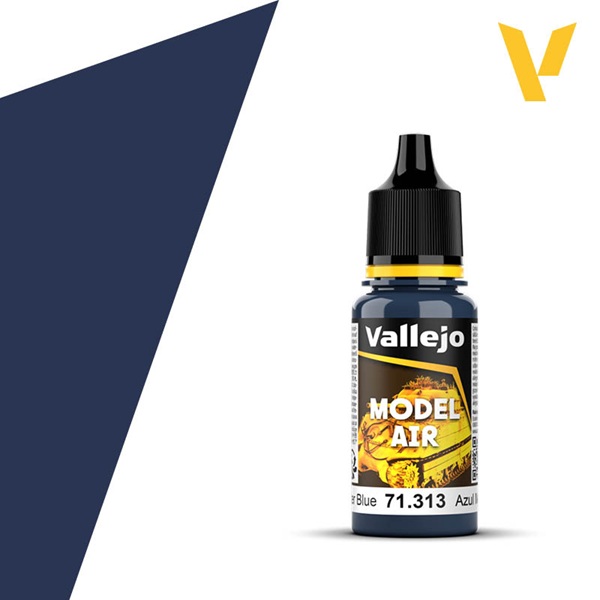 Vallejo Maling Model Air: Dark Mediterranean Blue 17ml