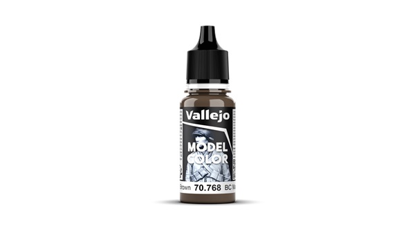 Vallejo Maling Model Color: Matt  143  Bc Dark Brown 18ml