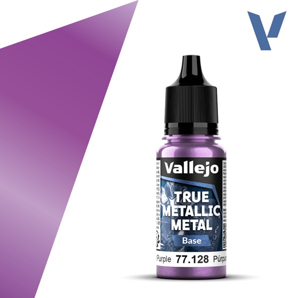 Vallejo Maling True Metallic Metal: Base Amethyst Purple 18ml
