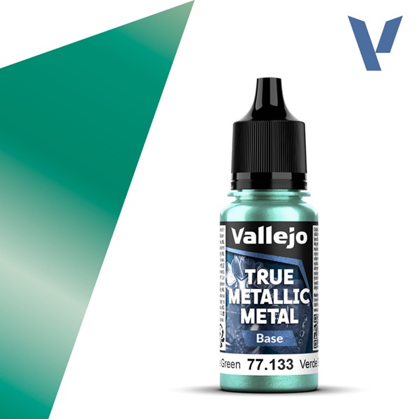 Vallejo Maling True Metallic Metal: Base Beetle Green 18ml