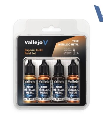 Vallejo Maling True Metallic Metal: Paint Set Imperial Gold    Colors