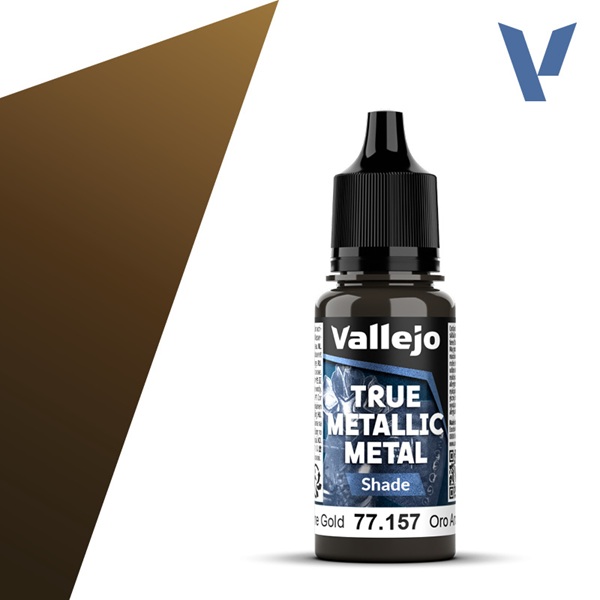 Vallejo Maling True Metallic Metal: Shade Arcane Gold 18ml