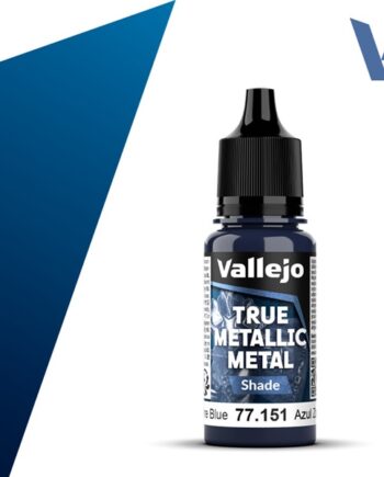 Vallejo Maling True Metallic Metal: Shade Sapphire Blue 18ml