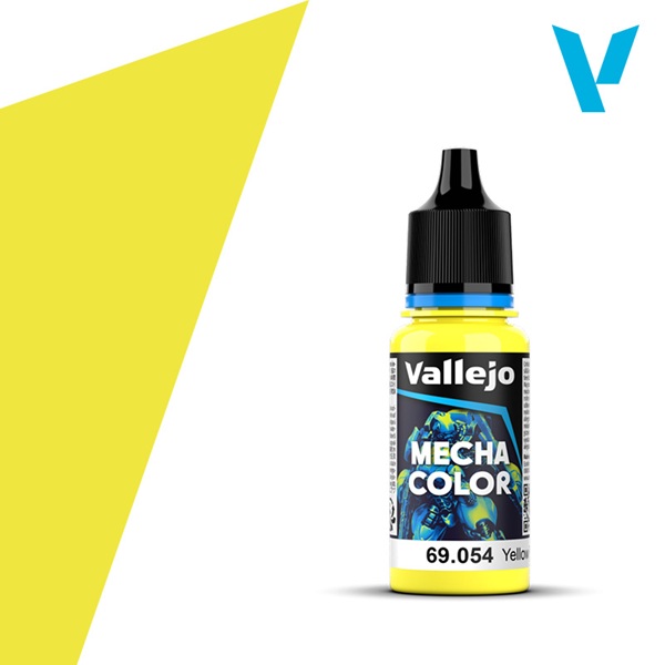 Vallejo Mecha Airbrush Color: Fluorescent Yellow Fluorescent 18ml