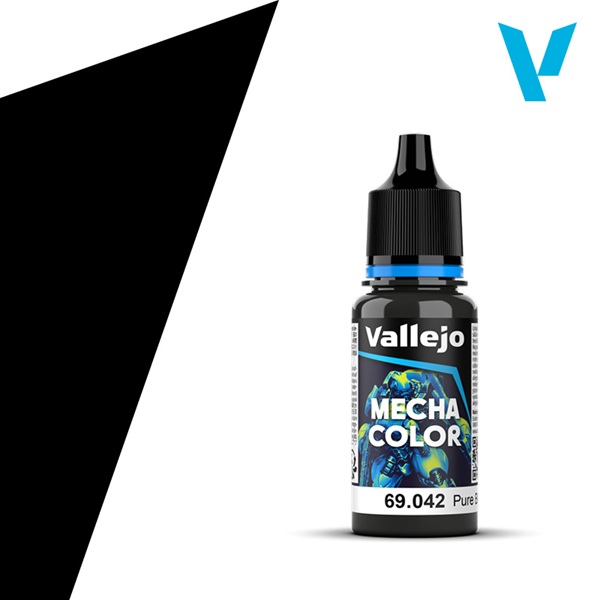 Vallejo Mecha Airbrush Color: Pure Black 18ml