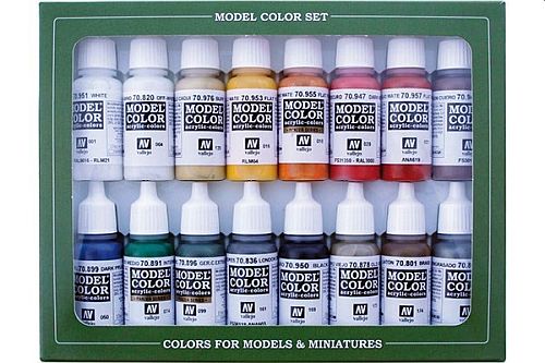Vallejo Model Color: Paint Set  226 128 147  Napoleonic: French   British  1789-1815   16 Colors