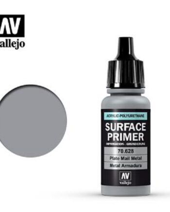 Vallejo Primer  Acrylic-polyurethane : Plate Mail Metal  17 Ml
