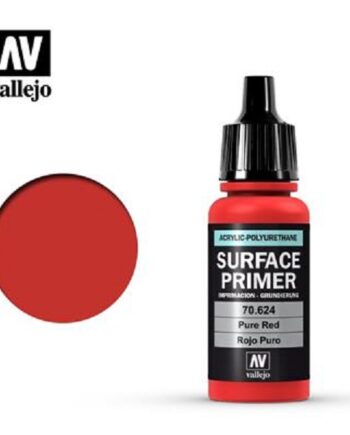 Vallejo Primer  Acrylic-polyurethane : Pure Red  17 Ml
