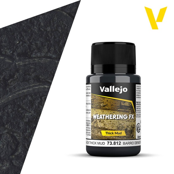 Vallejo Weathering Effects: Black Mud  40 Ml