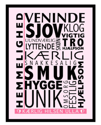 Veninde Citat Plakat