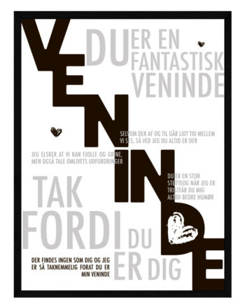 Veninde Plakat Personlig Plakat