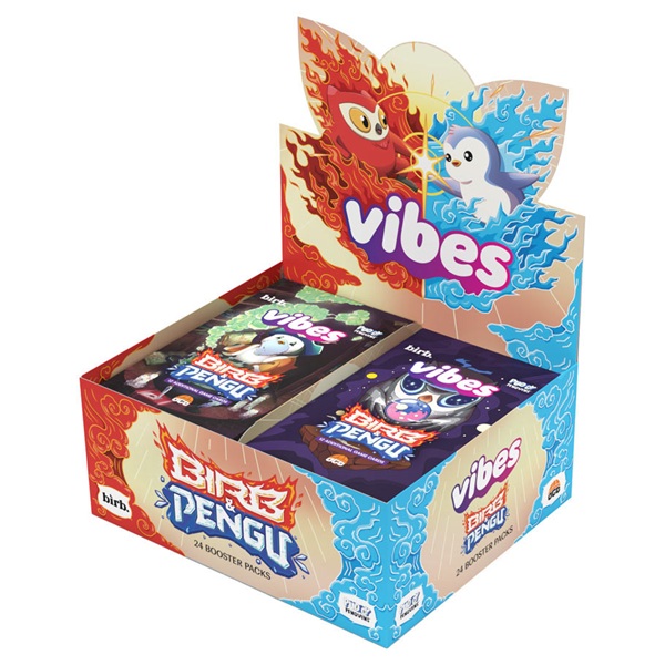 Vibes Tcg: Birb   Pengu Booster Display  Box Med 24 Pakker