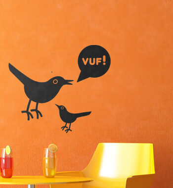 Vuf Wallsticker Af Alan Smithee  36x31 Cm