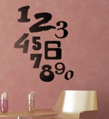1234567890 Wallsticker Af Alan Smithee  34x40 Cm