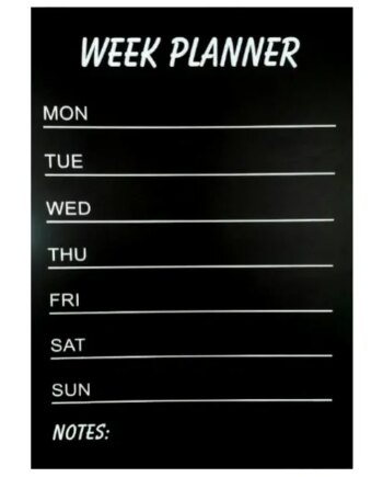 Wallsticker Tavle  Weekplanner Til Kridt  Inkl Kridt  60x45cm