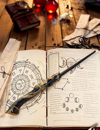Wand: Sendivogius  Black  226 128 147  Epic Armoury  226 128 147  34cm  226 128 147  Live Rollespil Tryllestav