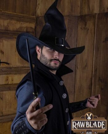 Wikka The Witch Hat Black Rawblade Medium Live Rollespil