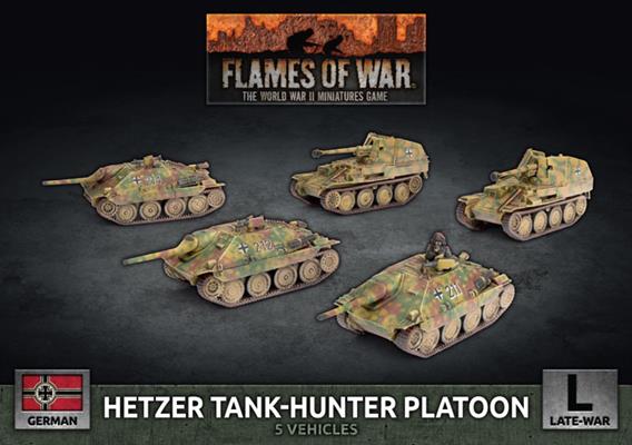 Wwii German Hetzer Marder Tank Hunter Platoon  X5 Plastic
