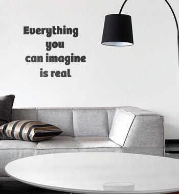 You Can Imagine Wallsticker Af Alan Smithee  46x39 Cm