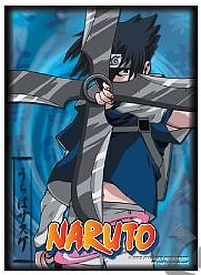 Yu-gi-oh    Small Size Naruto Sasuke Uchiha With Shuriken   Kunai 50 Stk  Lommer Small Size Sleeves  Accnrt002
