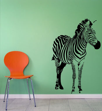 Zebra Wallsticker Af Heidi Holm Pedersen  66x100 Cm