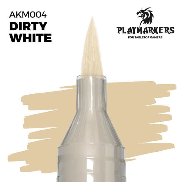 Ak Interactive Playmarkers: Dirty White Paint Marker Malingstusch