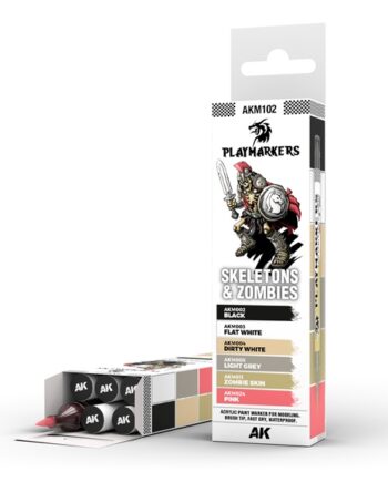 Ak Interactive Playmarkers Set: Skeletons   Zombies    Paint Markers Malingstuscher