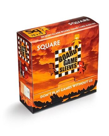 Arcane Tinmen Non-glare  Matte : Square Card Sleeves 70x70mm 50 Lommer  At-10429