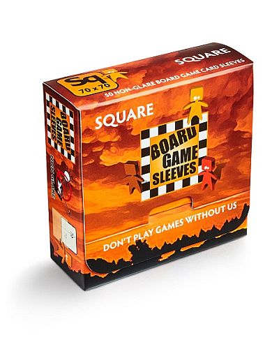 Arcane Tinmen Non-glare Matte : Square Card Sleeves 70x70mm 50 Lommer At-10429