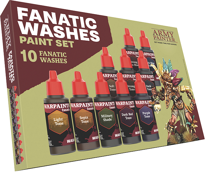 Army Painter Warpaints Fanatic Washes Paint Set Wp8068
